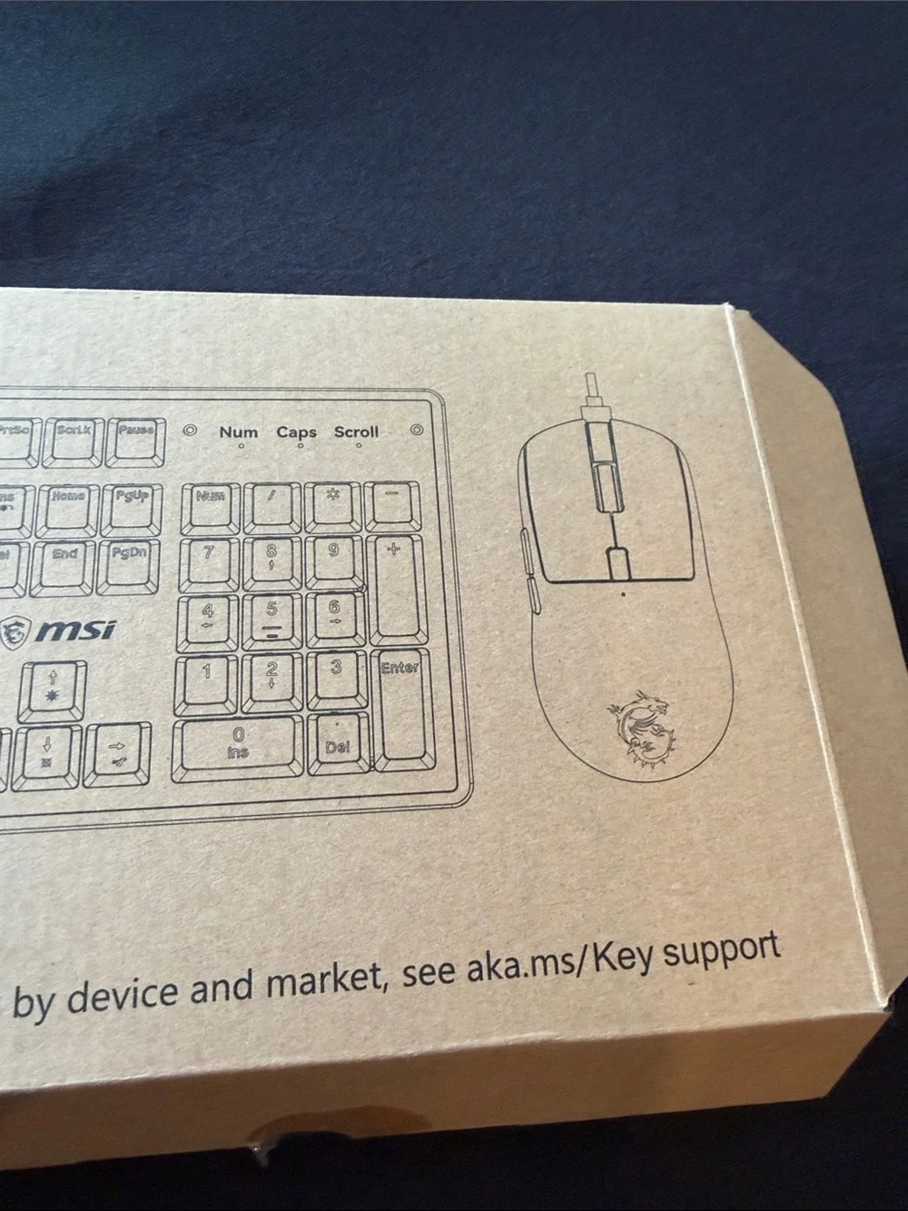 New in box - MSI Gaming keyboard and mouse